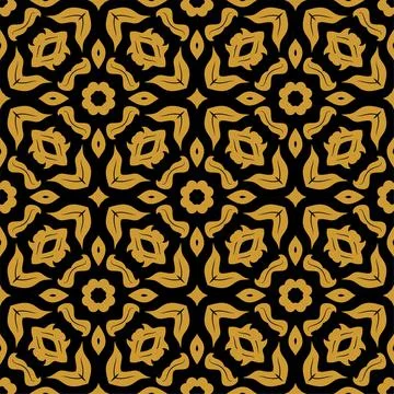 Luxury two colors pattern ornament background. Ethnic seamless ready for prin Stock Illustration