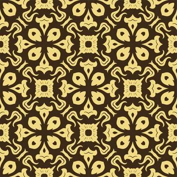 Luxury two colors pattern ornament background. Ethnic seamless ready for prin Stock Illustration