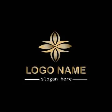 Luxury Typography Logo Stock Illustration
