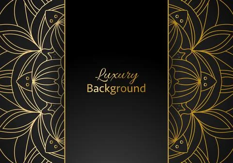 Luxury vector mandala background design with golden color pattern. Stock Illustration