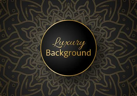 Luxury vector mandala background design with golden color pattern. イラスト素材