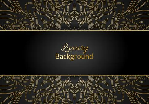 Luxury vector mandala background design with golden color pattern. 스톡 일러스트