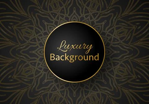 Luxury vector mandala background design with golden color pattern. 스톡 일러스트