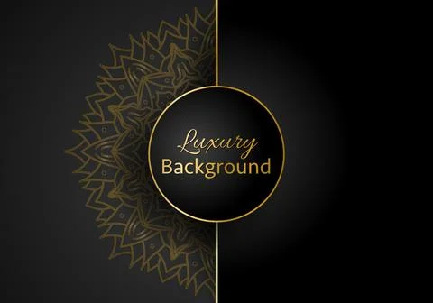 Luxury vector mandala background design with golden color pattern. 스톡 일러스트