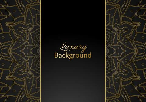 Luxury vector mandala background design with golden color pattern. 스톡 일러스트