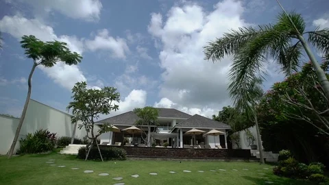 Luxury villa in Bali Stock Footage 86509574