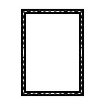 Luxury vintage border frame vector illustration with ornamental details. イラスト素材
