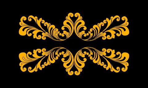 Luxury vintage decoratio element vector design Stock Illustration