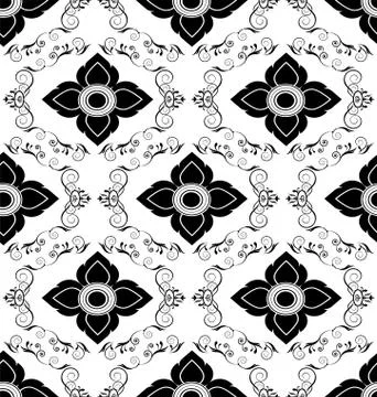 Luxury vintage seamless pattern Stock Illustration