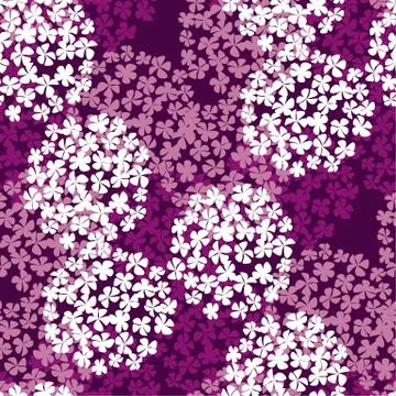 Luxury violet hydrangea round bouquet Illustrazione stock