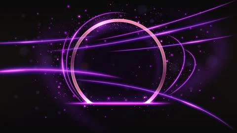 Luxury Violet Ring Light Background, Vector Illustration Illustrazione stock