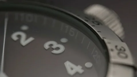 Luxury watch on black background Stock Footage 73174756