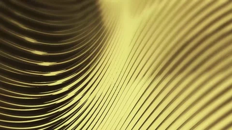 Luxury wave background animation, animated golden line background Stock Footage 304860479