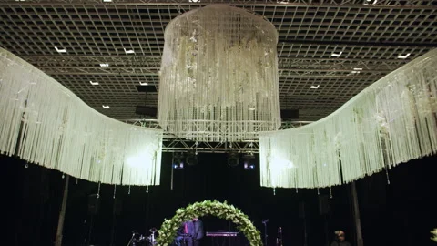 Luxury wedding hall 스톡 동영상 141749473