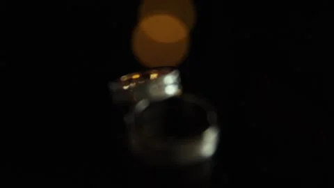 Luxury wedding rings Stock Footage 156834090