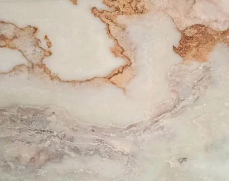 Luxury White Onyx Marble Texture With Brown Gold Veins - Elegant Natural Sto Stock Photos