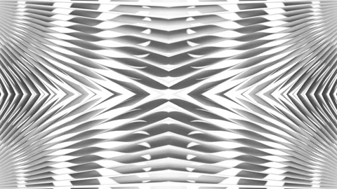 Luxury White Tech Motion Background with Glossy Metallic X-Shape Design Video stock 334455252