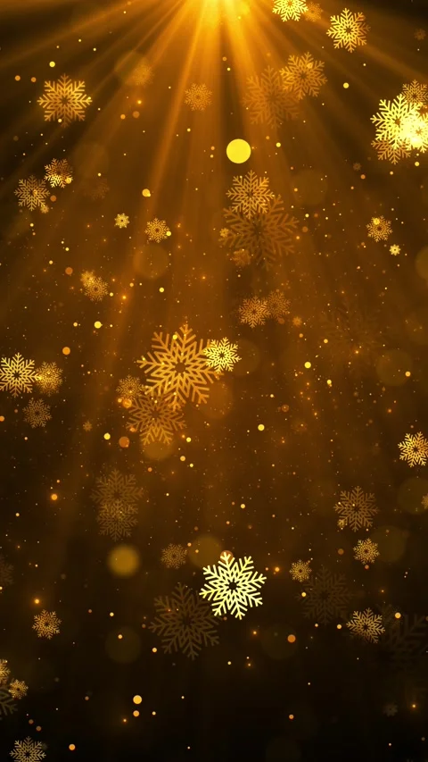 Luxury winter snowflake background radiant lighting, drifting flakes, elegant fe Stock Footage 340417511