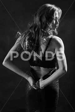 Luxury woman undressing Stock Photos
