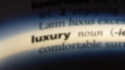 Luxury word in a dictionary. Video stock 99563114