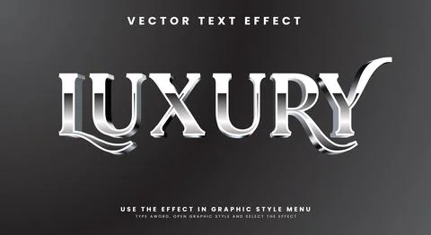 Luxury word editable text effect イラスト素材