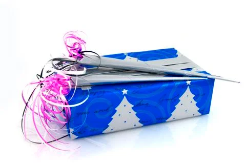 Luxury wrapped present Stock Photos