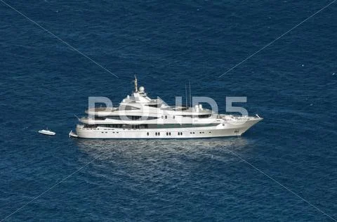 Luxury yacht in the sea Stock Photos