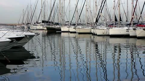 Luxury yachts 库存影片 24641385