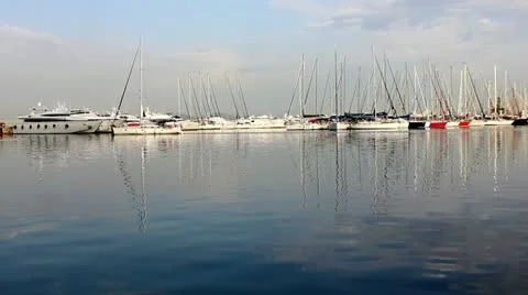 Luxury yachts 库存影片 24642456