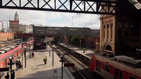 Luz Train station SP Stock Footage 340992017