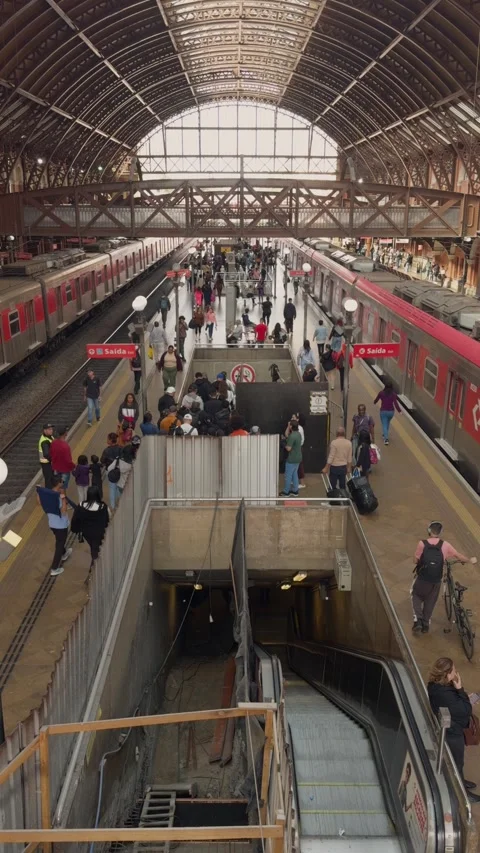 Luz Train station SP Stock Footage 342150552