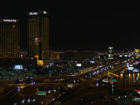 LV freeway Stock Footage 77925305