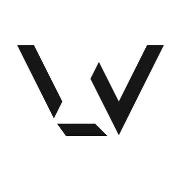 LV logo, monogram, vector Stock Illustration