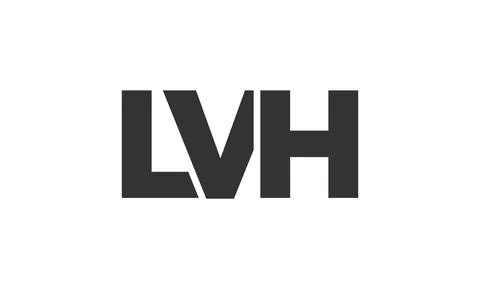 LVH logo design template with strong and modern bold text. Initial based ve.. Stock Illustration