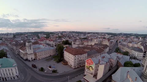 Lviv  - Aerial View Stock Footage 39547361