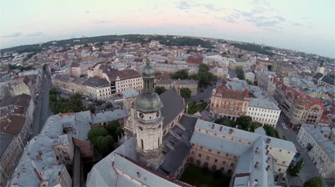 Lviv - Aerial View Stock Footage 39547472