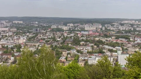 Lviv Urban City. Stock Footage 75348024