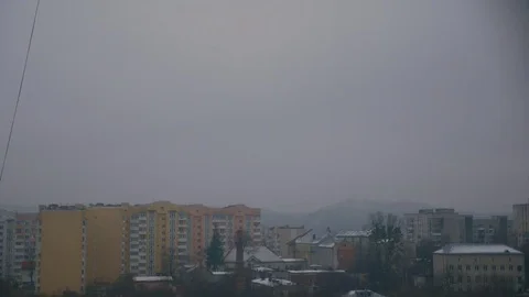 Lviv.Timelapse.Day and night Stock Footage 83247511