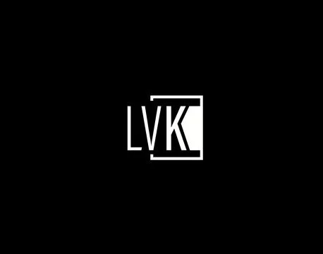 LVK Logo and Graphics Design, Modern and Sleek Vector Art and Icons isolate.. Stock Illustration