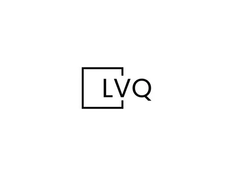 LVQ letter initial logo design vector illustration Stock Illustration