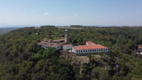 Lyaskovets and the monastery St St Peter and Paul Stock Footage 316965487