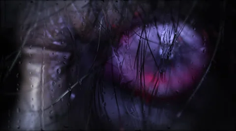 Lycan Curse | Lightning catches an evil eye! Stock Footage 27627017