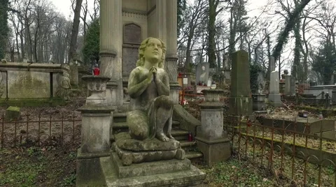Lychakiv Cemetery Lviv Stock Footage 62242964