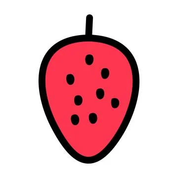 Lychee flat vector icon. Pictogram is isolated on a white background. Trend.. Illustrazione stock