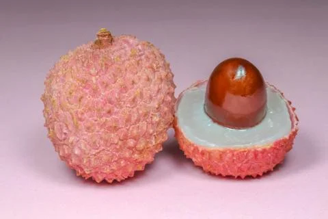 Lychee fruit on the background of close-up macro Foto stock