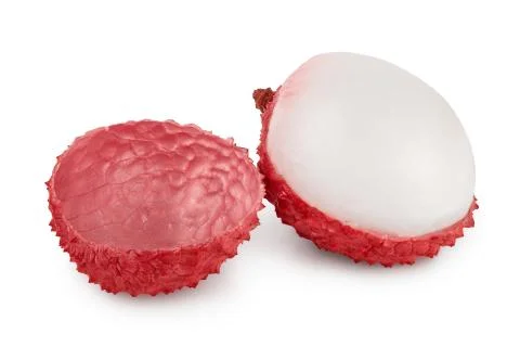 Lychee fruit isolated on white background with clipping path and full depth of Stock-Fotos