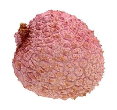 Lychee fruit isolated on a white background with a clipping path. Stock Photos