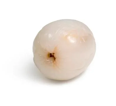 Lychee fruit in white back Stock Photos
