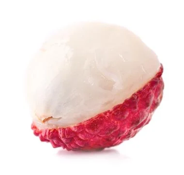 Lychee isolated on white background Stock Photos