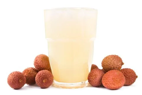 Lychee juice Stock Photos